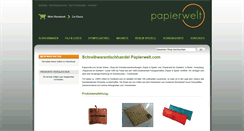 Desktop Screenshot of papierwelt.com